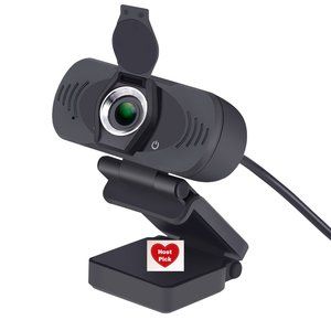 Full HD Webcam 1080P Clip-On USB with Microphone Privacy Filter & Tripod